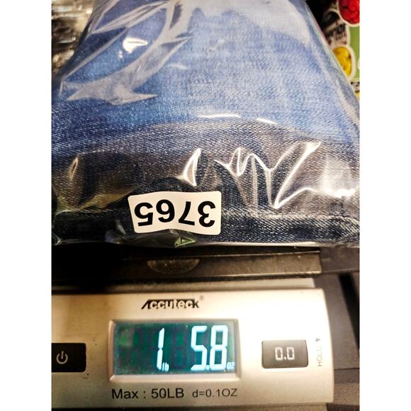 7 For All Mankind Carsen Straight Leg Jeans Distressed Dark Mens 38 x 29 3765 - Picture 9 of 9